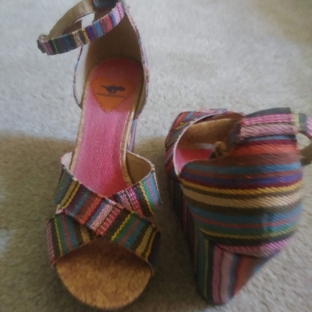 Stripped Summer Sandals